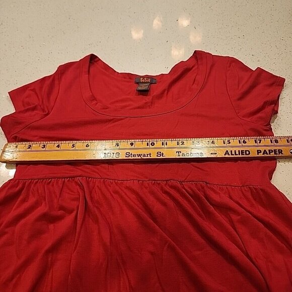 So Sik Jersey Dress Pink XL Short Sleeve - Picture 4 of 5